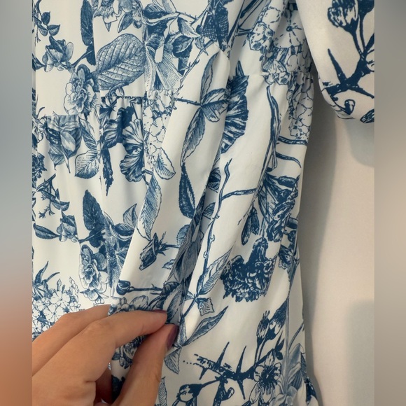 THML Blue and White Floral Dress - Picture 8 of 8